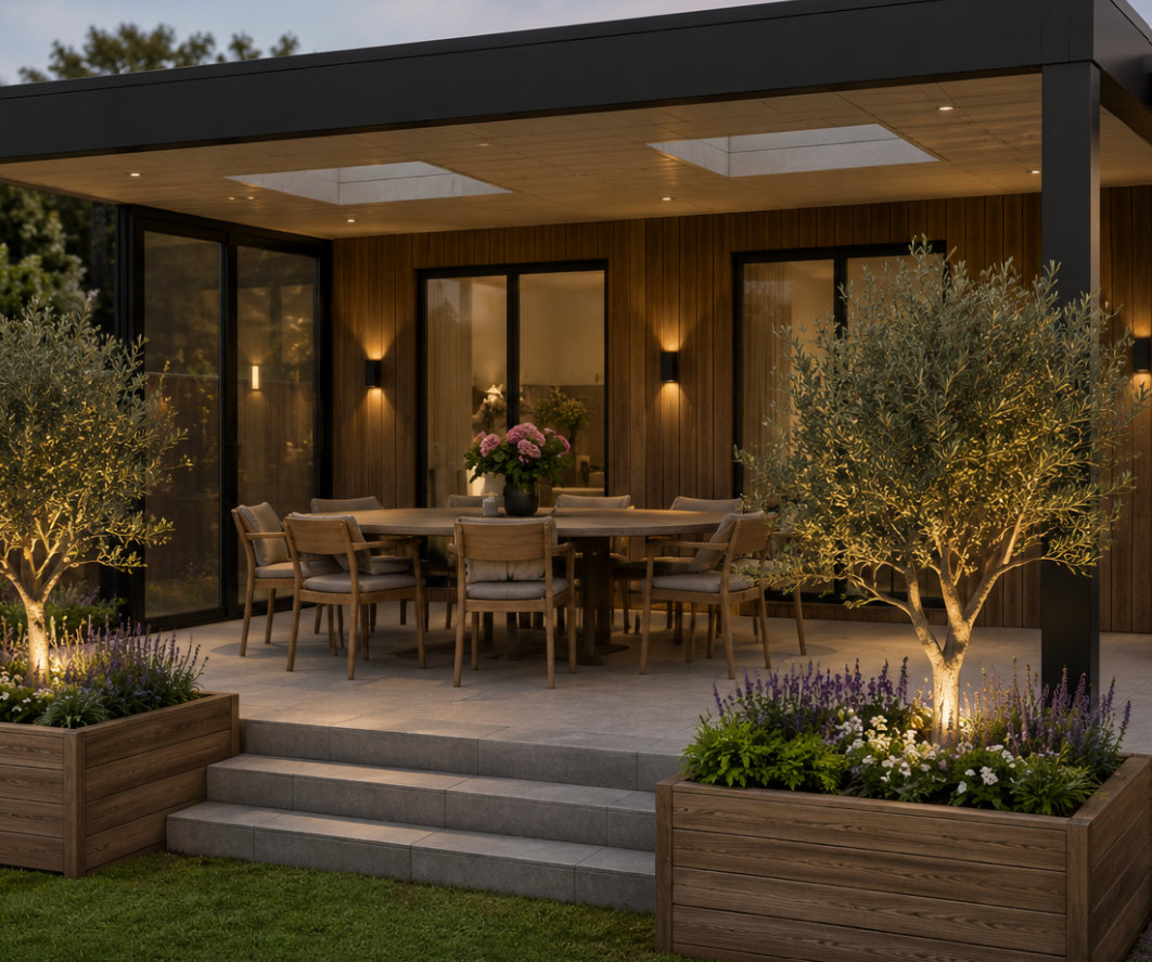Sfeerbeeld van de tuin voor Stephanie